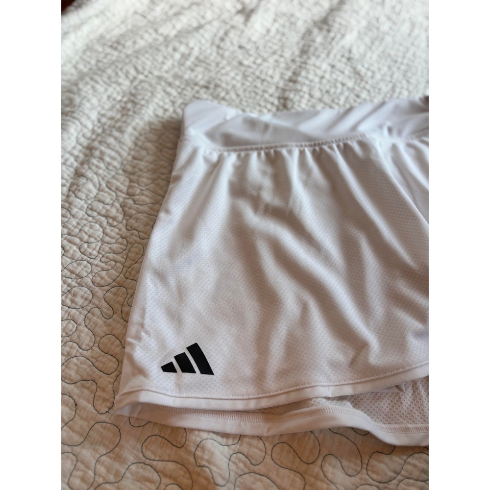 Adidas Club Skirt Womens XL White Mesh Tennis Skort - Picture 2 of 4